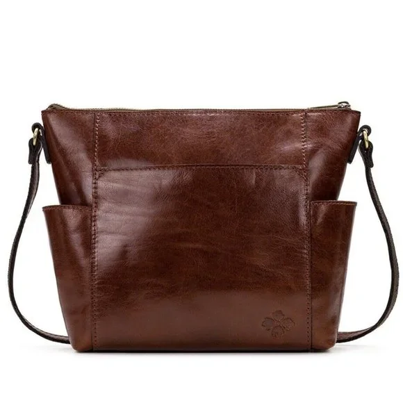 Patricia Nash AVELEY TOTE British Tan Tooled Leather Purse Bag - Picture 2 of 12